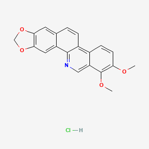 molecular formula C20H16ClNO4 B13907976 1,2-dimethoxy-[1,3]benzodioxolo[5,6-c]phenanthridine;hydrochloride 