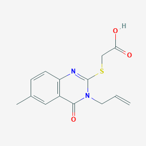 (3-Allyl-6-methyl-4-oxo-3,4-dihydro-quinazolin-2-ylsulfanyl)-acetic acid