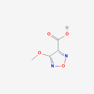 molecular formula C4H4N2O4 B13908018 4-Methoxy-1,2,5-oxadiazole-3-carboxylic acid 