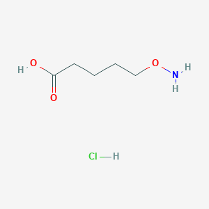 molecular formula C5H12ClNO3 B13908041 5-(Aminooxy)pentanoic acid hydrochloride CAS No. 15985-56-5