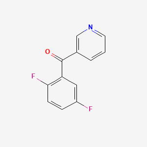 molecular formula C12H7F2NO B13908055 3-(2,5-Difluorobenzoyl)pyridine 