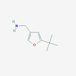 molecular formula C9H15NO B13908064 1-(5-Tert-butylfuran-3-yl)methanamine 