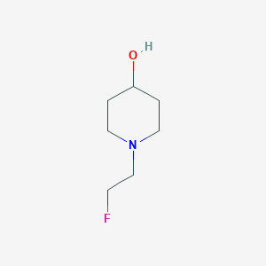 molecular formula C7H14FNO B1390807 1-(2-氟乙基)哌啶-4-醇 CAS No. 492446-45-4