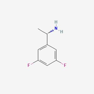 molecular formula C8H9F2N B1390808 (S)-1-(3,5-二氟苯基)乙胺 CAS No. 444643-16-7