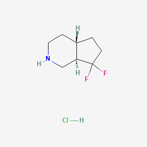 (4aR,7aR)-7,7-difluoro-1,2,3,4,4a,5,6,7a-octahydrocyclopenta[c]pyridine;hydrochloride