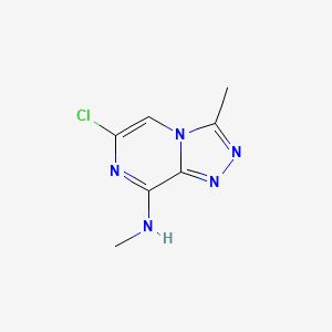 6-Chloro-N,3-dimethyl-1,2,4-triazolo[4,3-a]pyrazin-8-amine