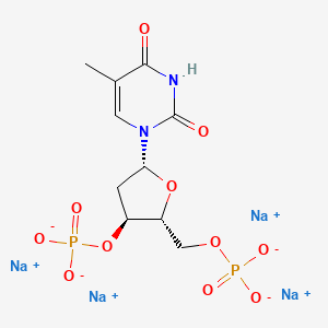 molecular formula C10H12N2Na4O11P2 B13908097 Thymidine 3',5'-diphosphate tetrasodium 