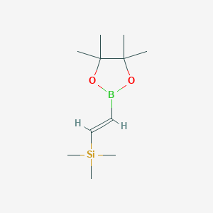 molecular formula C11H23BO2Si B139081 (E)-三甲基(2-(4,4,5,5-四甲基-1,3,2-二氧杂硼环-2-基)乙烯基)硅烷 CAS No. 126688-99-1