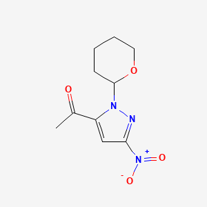 1-(5-Nitro-2-tetrahydropyran-2-yl-pyrazol-3-yl)ethanone