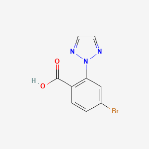 molecular formula C9H6BrN3O2 B13908117 4-Bromo-2-(1,2,3-triazol-2-yl)benzoic acid 