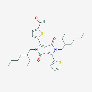 5-(2,5-Bis(2-ethylhexyl)-3,6-dioxo-4-(thiophen-2-yl)-2,3,5,6-tetrahydropyrrolo[3,4-c]pyrrol-1-yl)thiophene-2-carbaldehyde