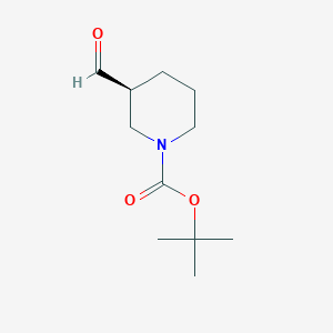 molecular formula C11H19NO3 B1390818 (S)-Tert-butyl 3-formylpiperidine-1-carboxylate CAS No. 1008562-87-5