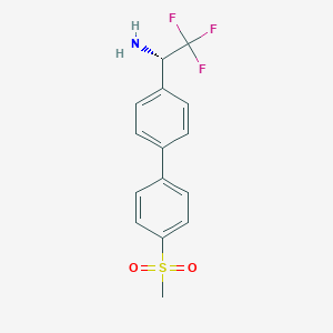 (1S)-2,2,2-trifluoro-1-[4-(4-methylsulfonylphenyl)phenyl]ethanamine