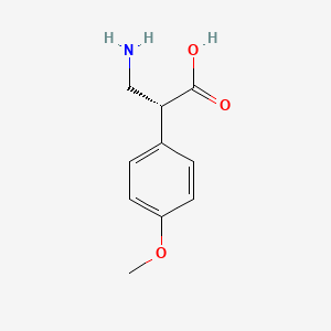 molecular formula C10H13NO3 B1390819 (S)-3-氨基-2-(4-甲氧基苯基)丙酸 CAS No. 1280786-99-3