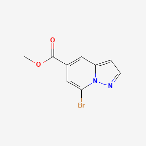 molecular formula C9H7BrN2O2 B13908208 Methyl 7-bromopyrazolo[1,5-A]pyridine-5-carboxylate 