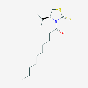 1-[(4S)-4-propan-2-yl-2-sulfanylidene-1,3-thiazolidin-3-yl]decan-1-one