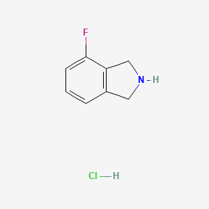 molecular formula C8H9ClFN B1390825 4-氟代异吲哚盐酸盐 CAS No. 924305-06-6