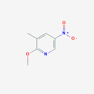 molecular formula C7H8N2O3 B1390828 2-甲氧基-3-甲基-5-硝基吡啶 CAS No. 89694-10-0