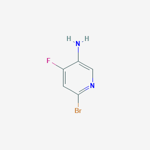 molecular formula C5H4BrFN2 B13908332 6-Bromo-4-fluoropyridin-3-amine 