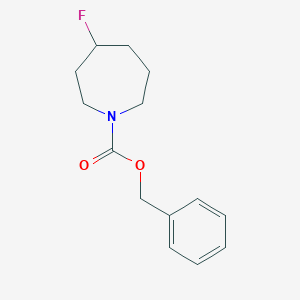 molecular formula C14H18FNO2 B13908351 Benzyl 4-fluoroazepane-1-carboxylate 