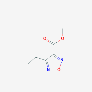 molecular formula C6H8N2O3 B13908354 Methyl 4-Ethyl-1,2,5-oxadiazole-3-carboxylate 