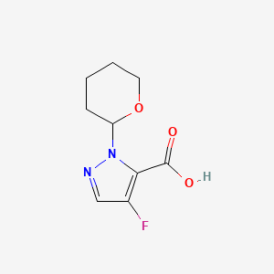 4-Fluoro-2-tetrahydropyran-2-yl-pyrazole-3-carboxylic acid