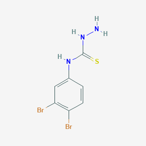 molecular formula C7H7Br2N3S B13908413 4-(3,4-Dibromophenyl)thiosemicarbazide 