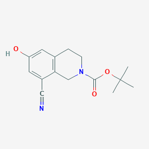 tert-butyl 8-cyano-6-hydroxy-3,4-dihydroisoquinoline-2(1H)-carboxylate