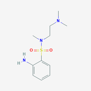 molecular formula C11H19N3O2S B13908431 2-amino-N-(2-(dimethylamino)ethyl)-N-methylbenzenesulfonamide 