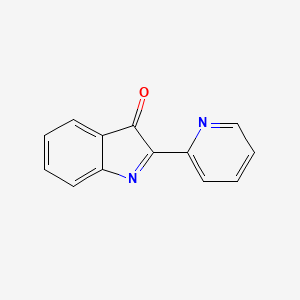 molecular formula C13H8N2O B13908440 3H-Indol-3-one, 2-(2-pyridinyl)- CAS No. 3184-77-8