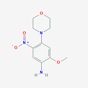 2-Methoxy-4-(4-morpholinyl)-5-nitrobenzenamine