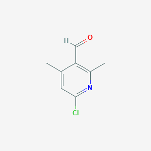 molecular formula C8H8ClNO B13908465 6-Chloro-2,4-dimethylnicotinaldehyde 