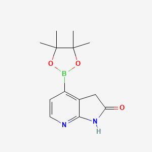 4-(tetramethyl-1,3,2-dioxaborolan-2-yl)-1H,2H,3H-pyrrolo[2,3-b]pyridin-2-one