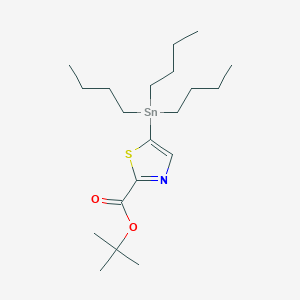 5-Tributylstannyl-2-thiazolecarboxylic acid tert-butyl ester