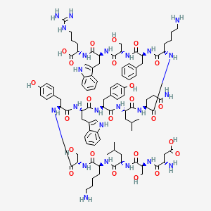 molecular formula C97H135N23O24 B13908501 H-Asp-Ser-Leu-Lys-Ser-Tyr-Trp-Tyr-Leu-Gln-Lys-Phe-Ser-Trp-Arg-OH 