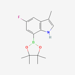 5-Fluoro-3-methyl-7-(4,4,5,5-tetramethyl-1,3,2-dioxaborolan-2-YL)-1H-indole