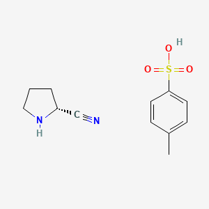 molecular formula C12H16N2O3S B13908541 (R)-pyrrolidine-2-carbonitrile 4-methylbenzenesulfonate CAS No. 2891581-65-8