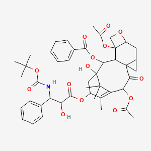 [4,13-Diacetyloxy-1-hydroxy-16-[2-hydroxy-3-[(2-methylpropan-2-yl)oxycarbonylamino]-3-phenylpropanoyl]oxy-15,18,18-trimethyl-12-oxo-6-oxapentacyclo[12.3.1.03,11.04,7.09,11]octadec-14-en-2-yl] benzoate