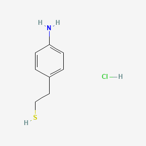 2-(4-Aminophenyl)ethanethiol;hydrochloride