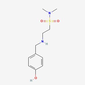 2-((4-Hydroxybenzyl)amino)-N,N-dimethylethane-1-sulfonamide