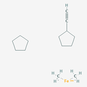 Carbanide;cyclopentane;ethynylcyclopentane;iron(2+)