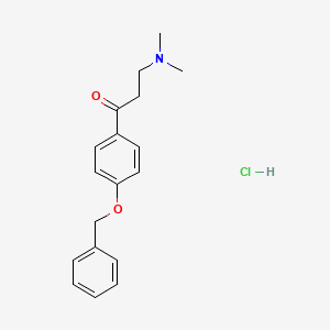 1-Propanone, 3-(dimethylamino)-1-(4-(phenylmethoxy)phenyl)-, hydrochloride