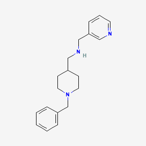 molecular formula C19H25N3 B13908703 1-(1-benzylpiperidin-4-yl)-N-(pyridin-3-ylmethyl)methanamine 