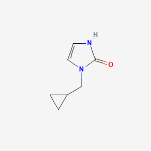 molecular formula C7H10N2O B13908775 1-(Cyclopropylmethyl)-1,3-dihydro-2H-imidazol-2-one 