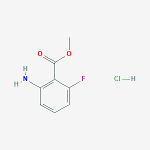 molecular formula C8H9ClFNO2 B1390878 Methyl 2-amino-6-fluorobenzoate hydrochloride CAS No. 1170167-90-4