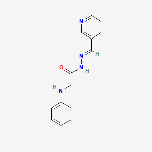 molecular formula C15H16N4O B13908802 p-Tolylamino-acetic acid pyridin-3-ylmethylene-hydrazide 