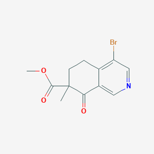 Methyl 4-bromo-5,6,7,8-tetrahydro-7-methyl-8-oxo-7-isoquinolinecarboxylate