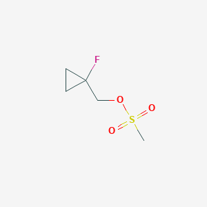 molecular formula C5H9FO3S B13908813 (1-Fluorocyclopropyl)methyl methanesulfonate 