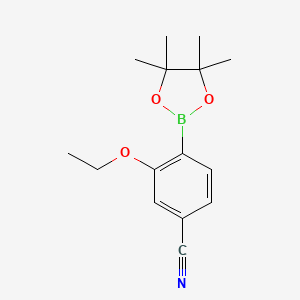 3-ethoxy-4-(4,4,5,5-tetramethyl-1,3,2-dioxaborolan-2-yl)benzonitrile