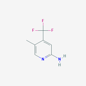 molecular formula C7H7F3N2 B13908847 5-Methyl-4-(trifluoromethyl)pyridin-2-amine 